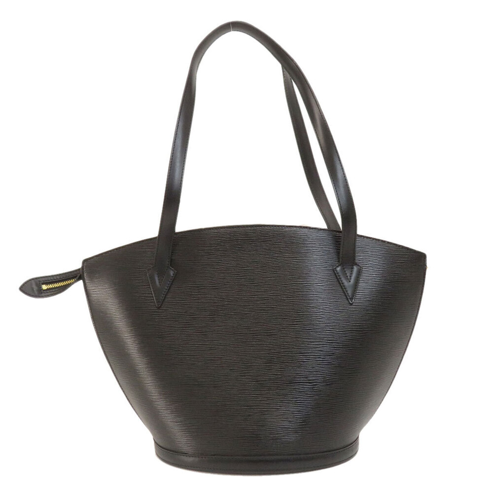 Louis Vuitton Leather Tote Saint Jacques Bag Epi Shopping Black